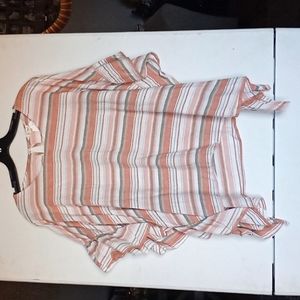 Multi color ruffle blouse